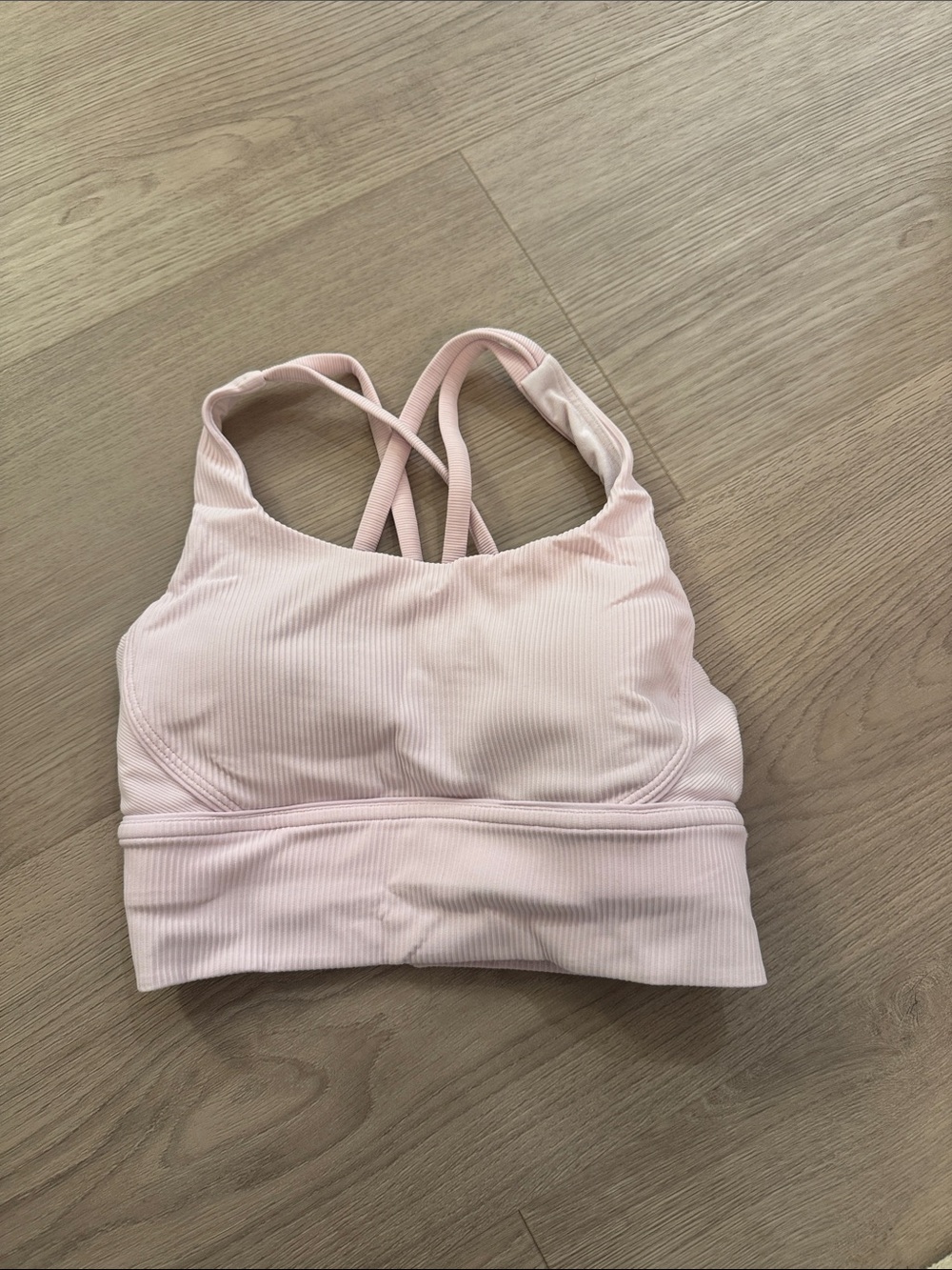 Womens Lululemom Ribbed Energy Longline Bra Medium Support